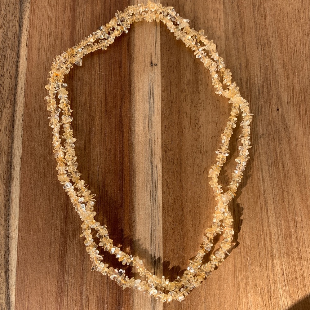 Citrine chip strand